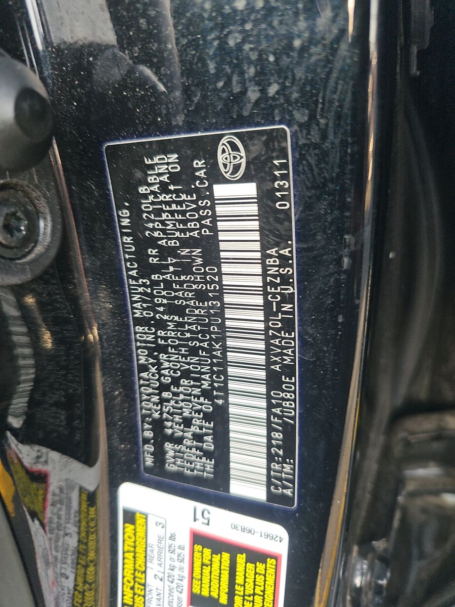2023 Toyota Camry LE FWD