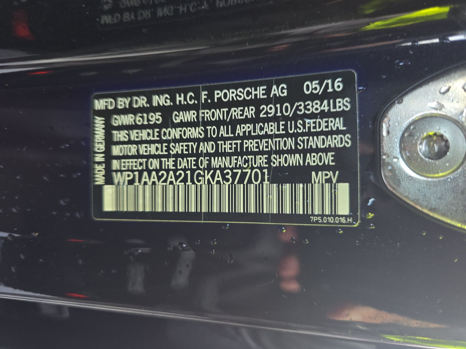 2016 Porsche Cayenne Base AWD