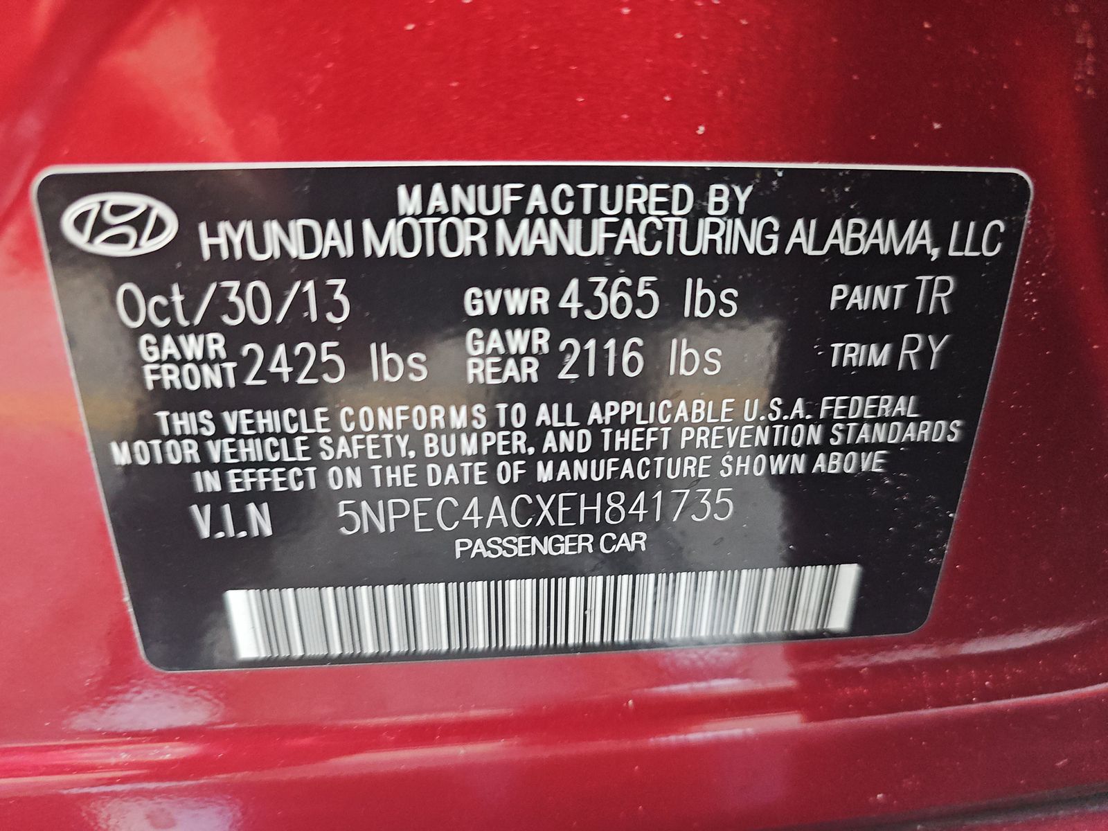 2014 Hyundai Sonata SE FWD