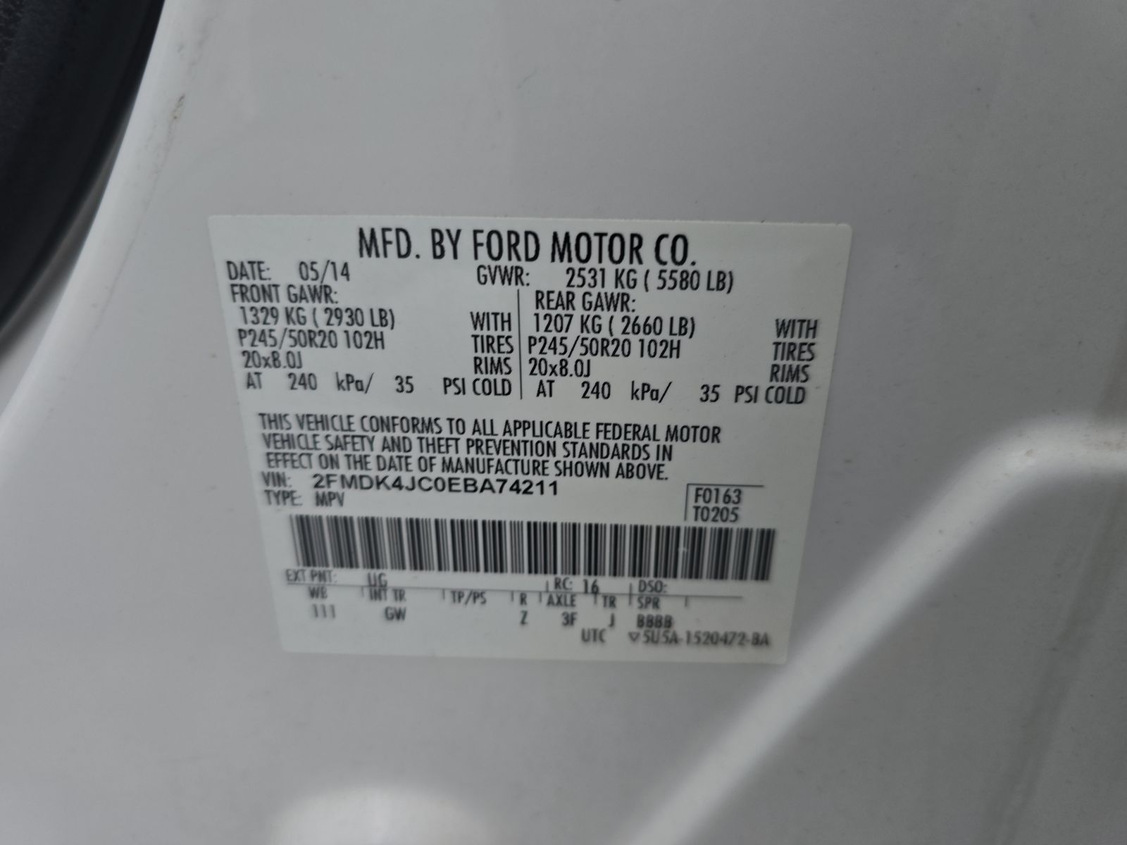 2014 Ford Edge SEL AWD