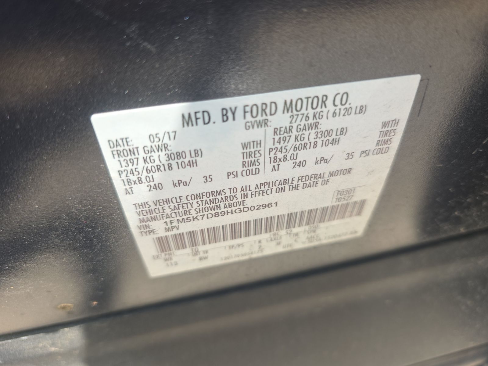 2017 Ford Explorer XLT FWD