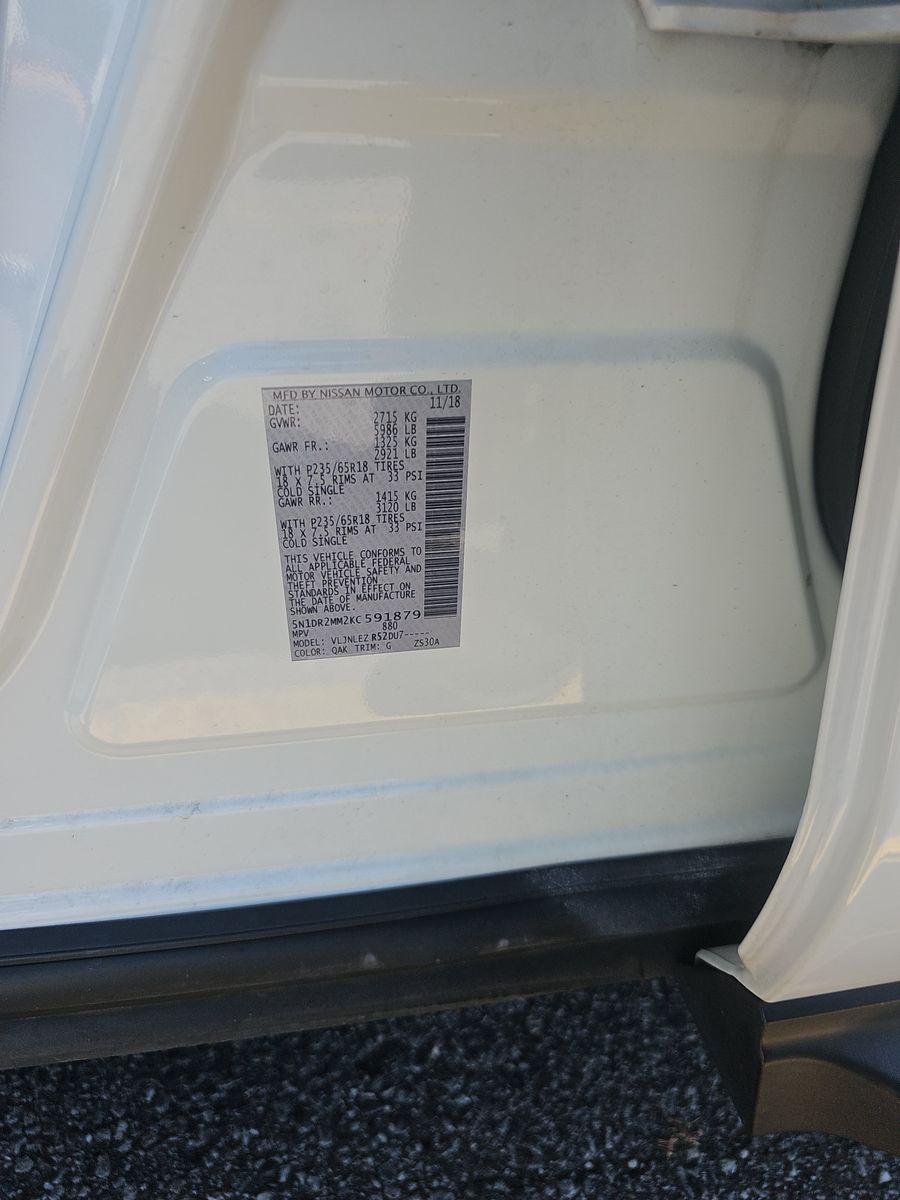 2019 Nissan Pathfinder SV AWD