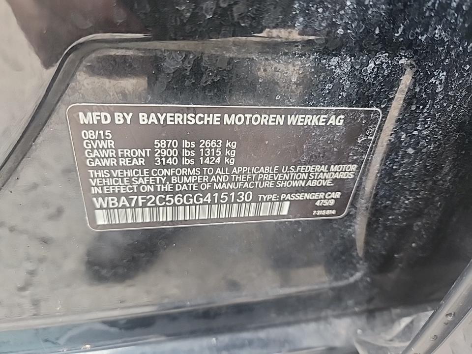 2016 BMW 7 Series 750i xDrive AWD