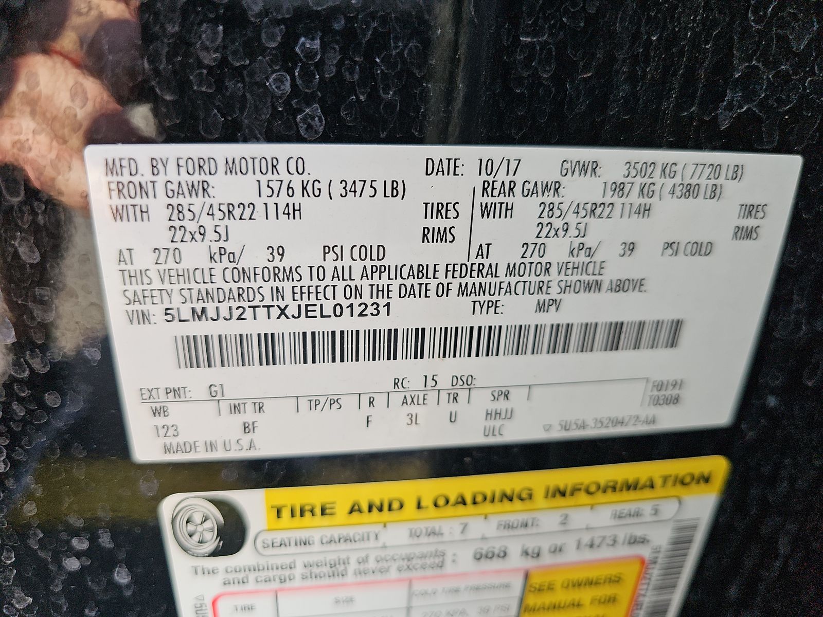 2018 Lincoln Navigator Black Label AWD