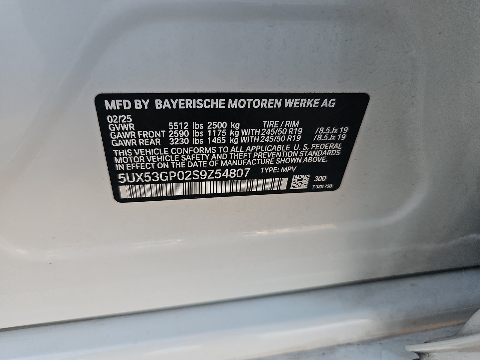 2025 BMW X3 xDrive30i AWD