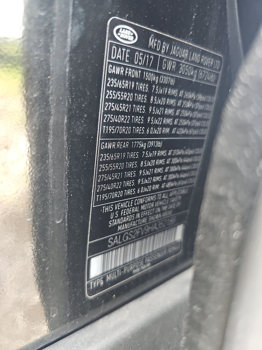 2017 Land Rover Range Rover HSE AWD