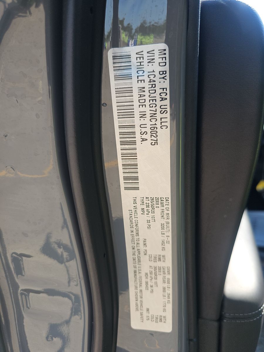 2022 Dodge Durango Citadel AWD