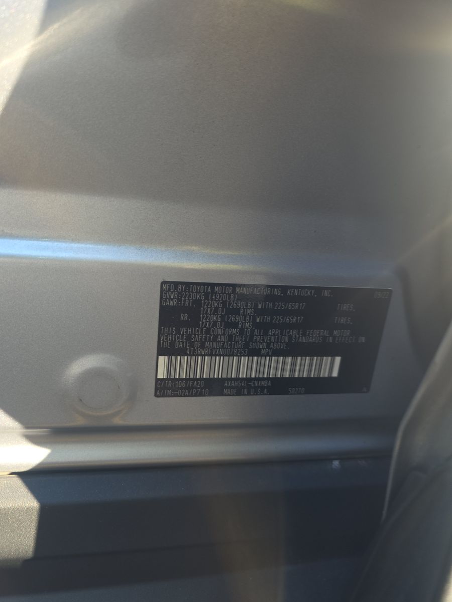 2022 Toyota RAV4 Hybrid XLE AWD