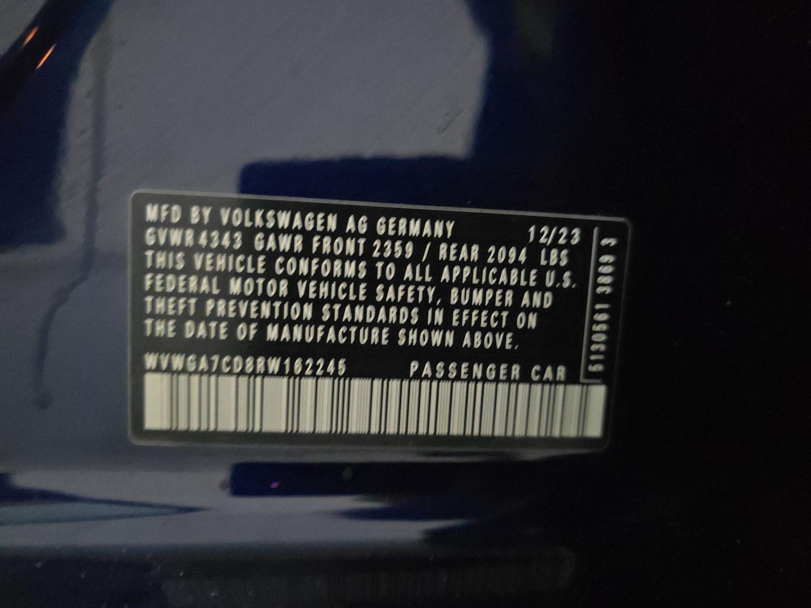 2024 Volkswagen Golf GTI 2.0T S FWD