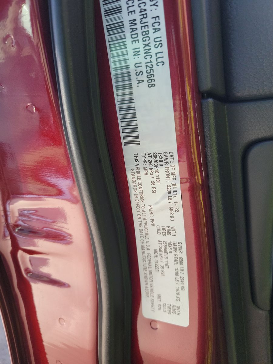 2022 Jeep Grand Cherokee Limited RWD