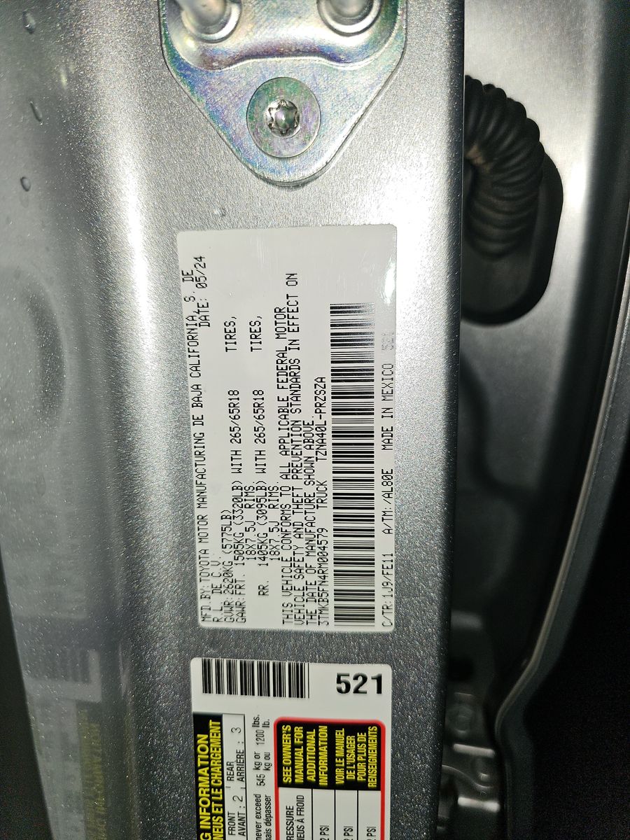 2024 Toyota Tacoma TRD Sport RWD