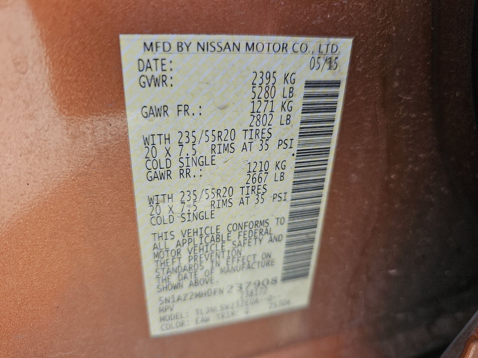 2015 Nissan Murano Platinum AWD