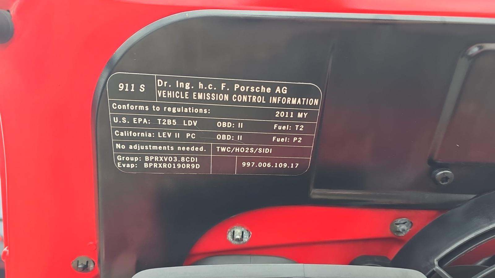 2011 Porsche 911 Carrera S FWD