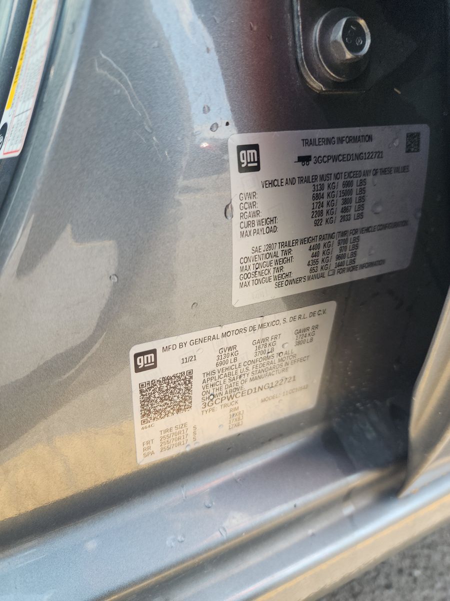 2022 Chevrolet Silverado 1500 LT RWD