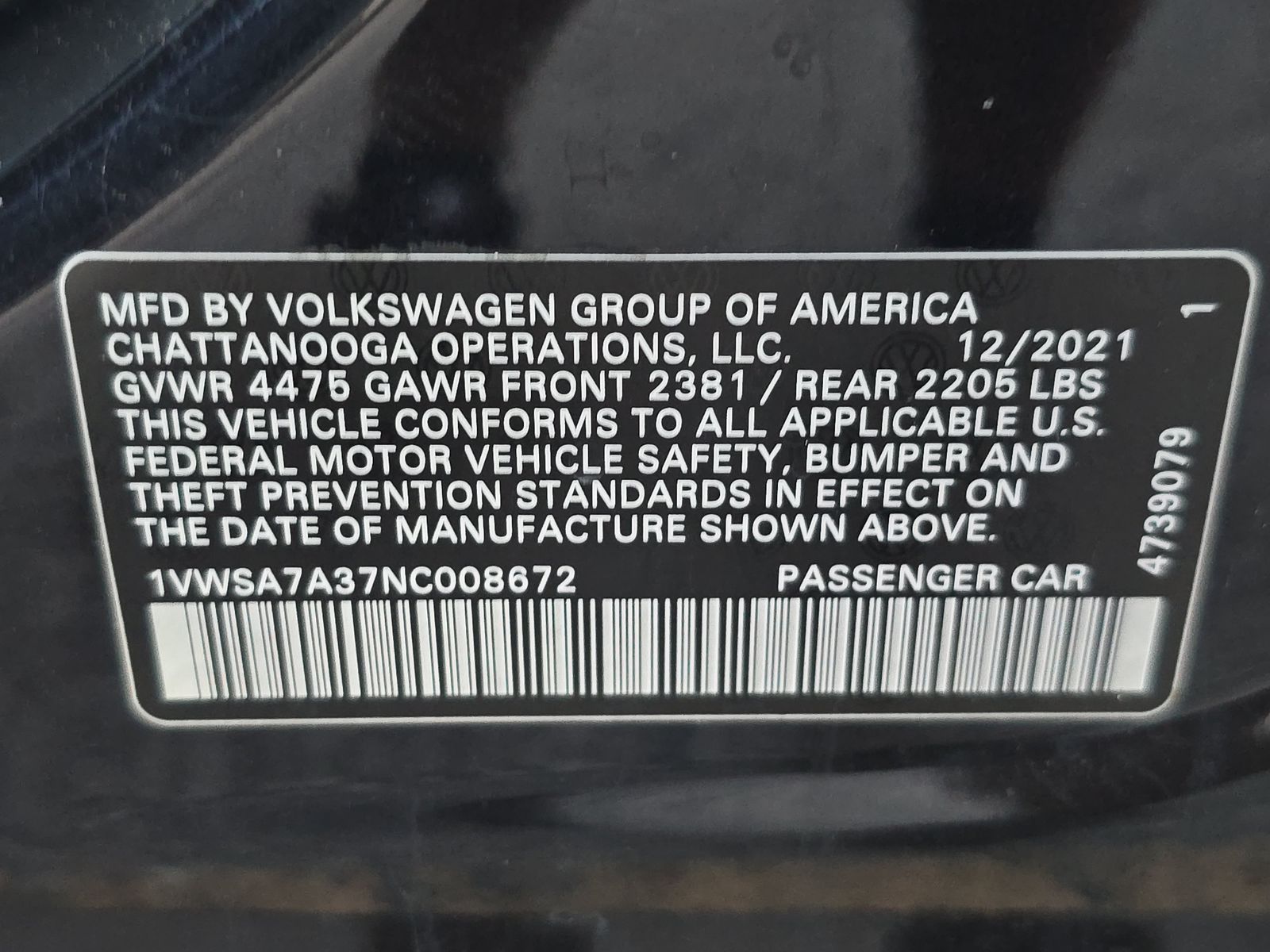 2022 Volkswagen Passat 2.0T SE FWD