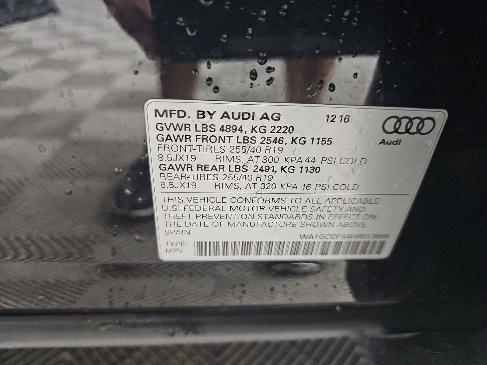 2017 Audi Q3 2.0T Prestige AWD