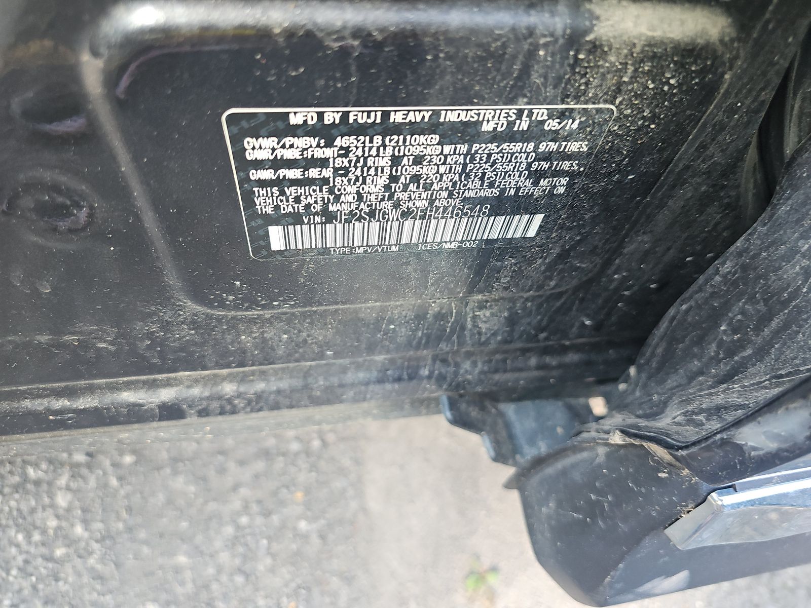 2015 Subaru Forester 2.0XT Touring AWD