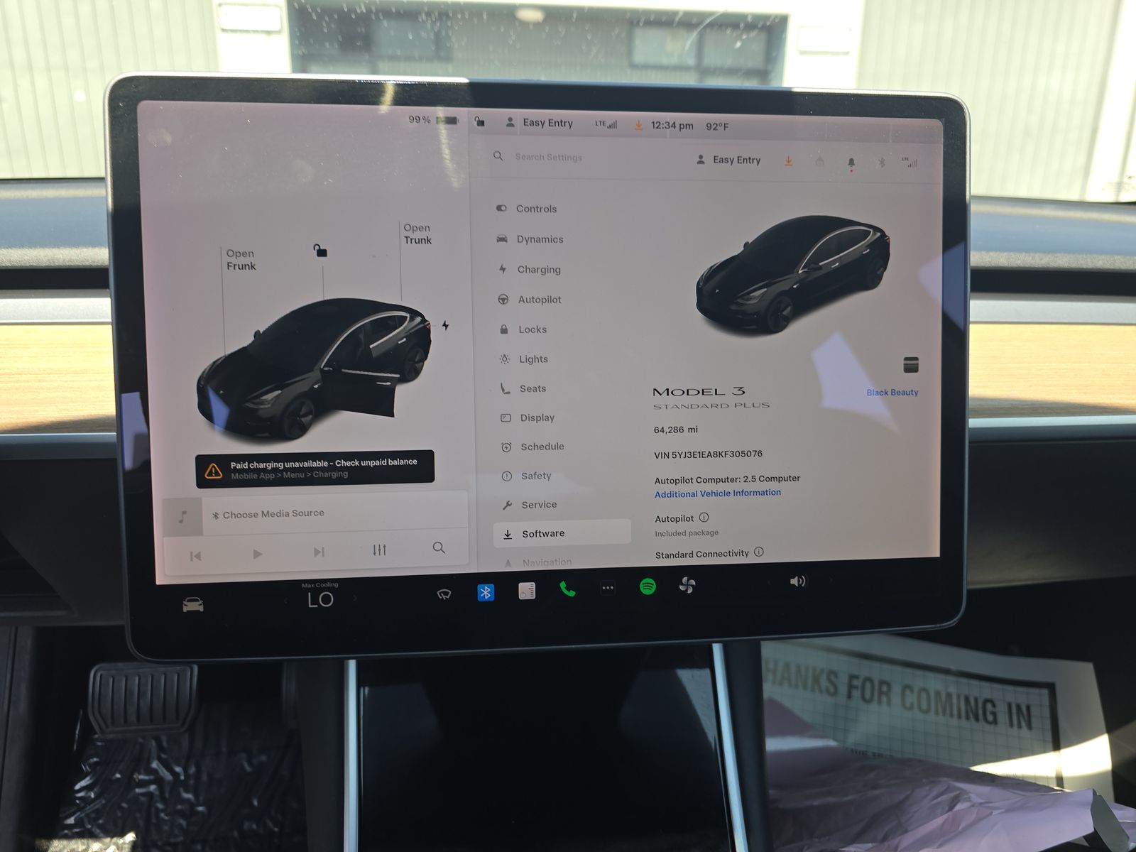 2019 Tesla Model 3 Standard Range Plus RWD