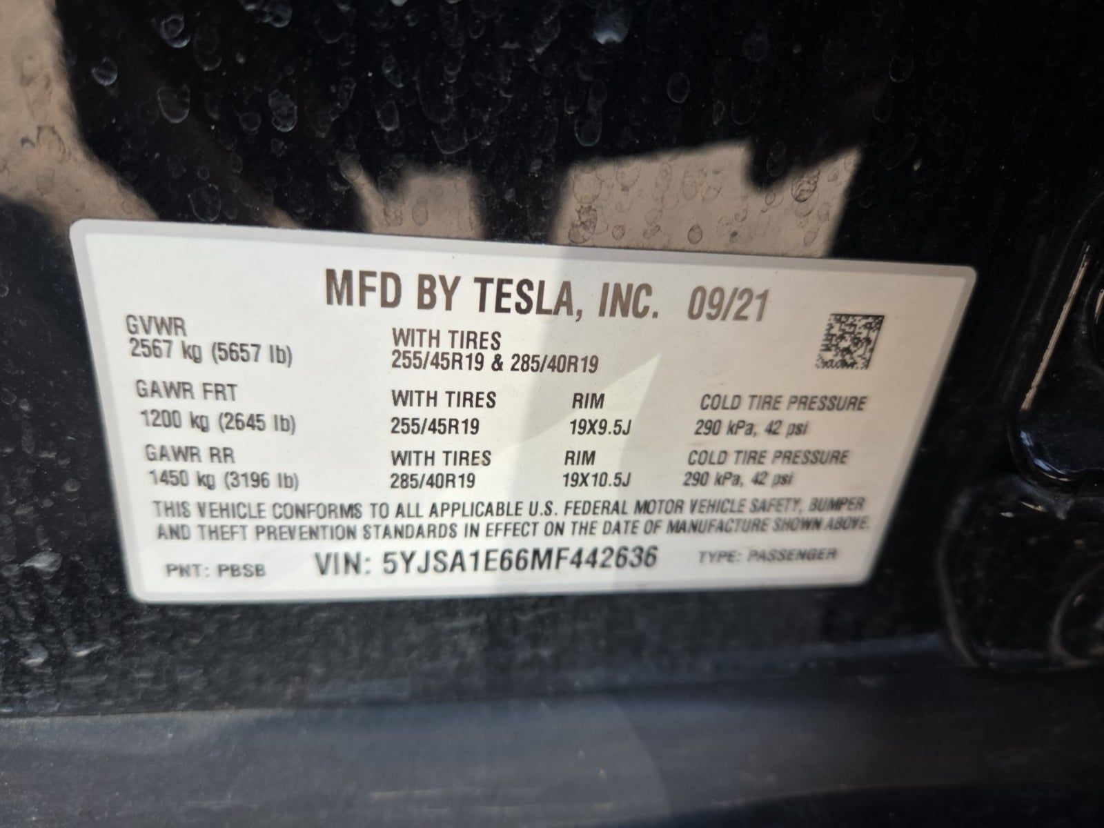 2021 Tesla Model S Plaid AWD