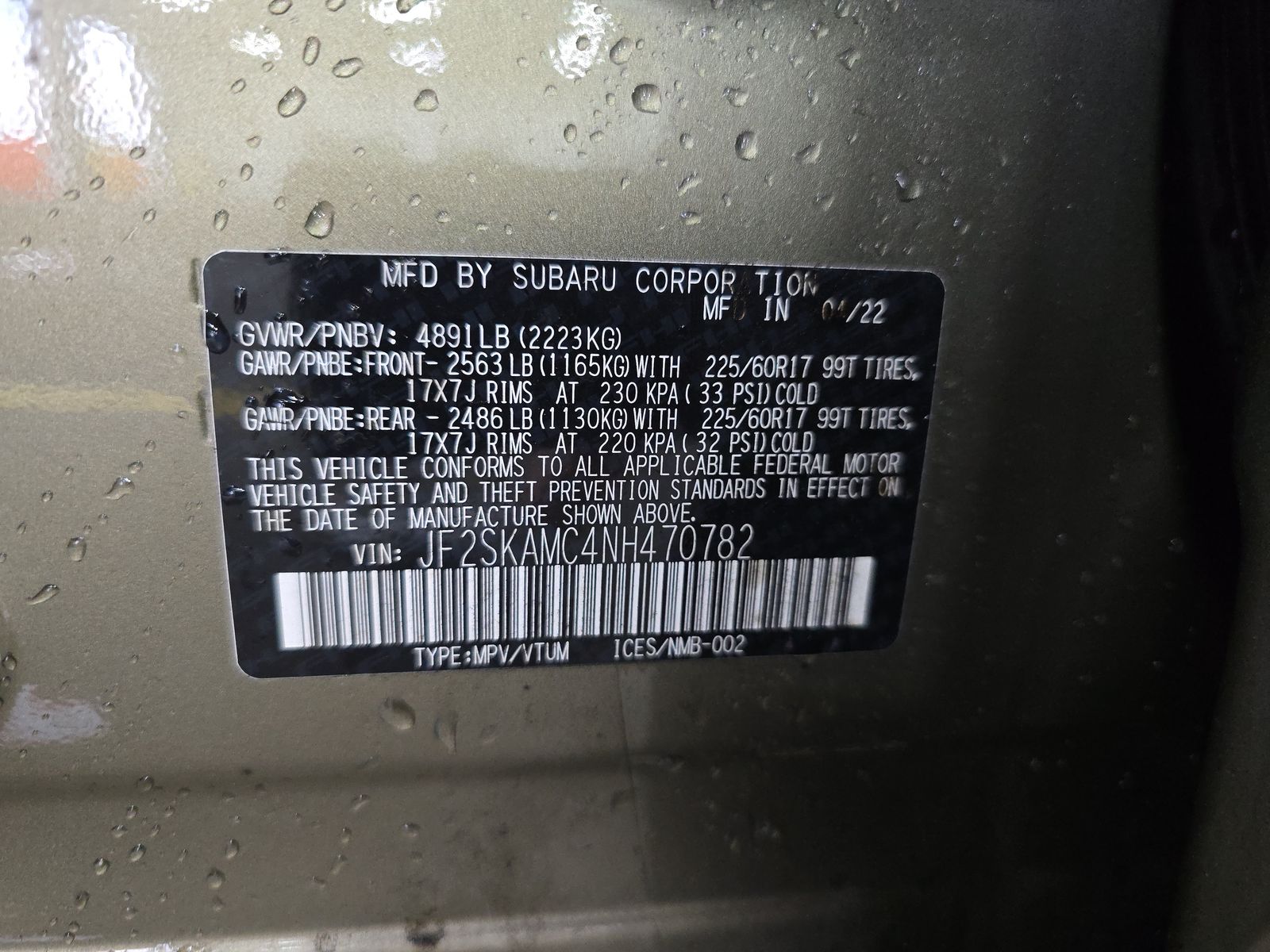 2022 Subaru Forester Wilderness AWD