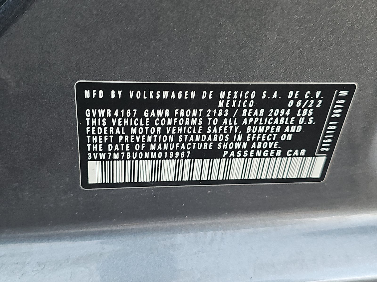2022 Volkswagen Jetta 1.5T SE FWD