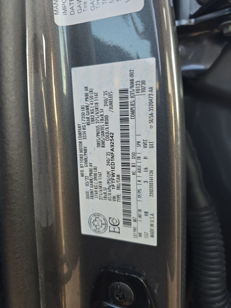 2022 Ford F-150 Hybrid Lariat AWD