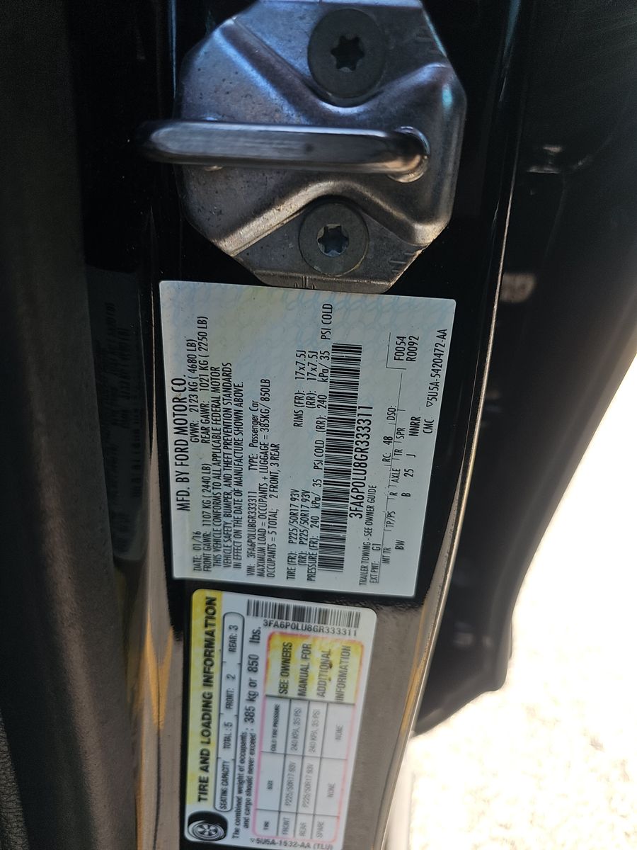 2016 Ford Fusion Hybrid SE FWD