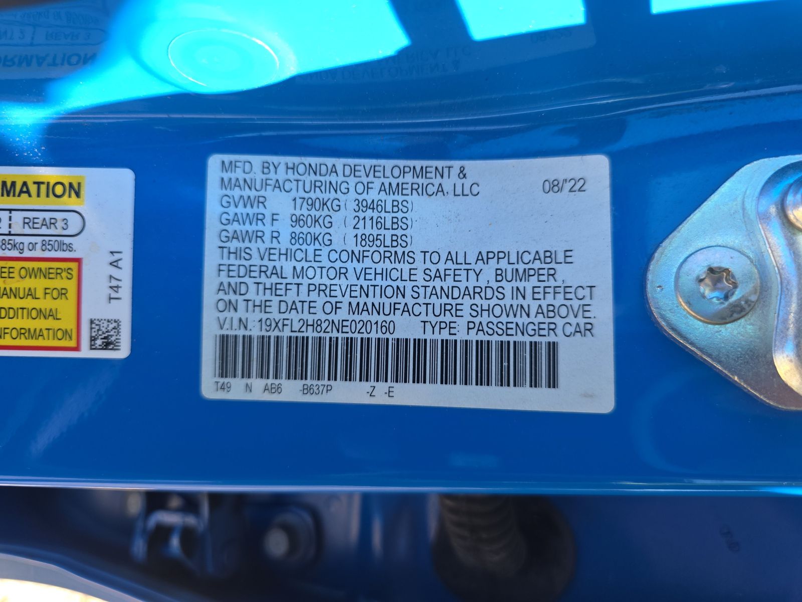 2022 Honda Civic Sport FWD