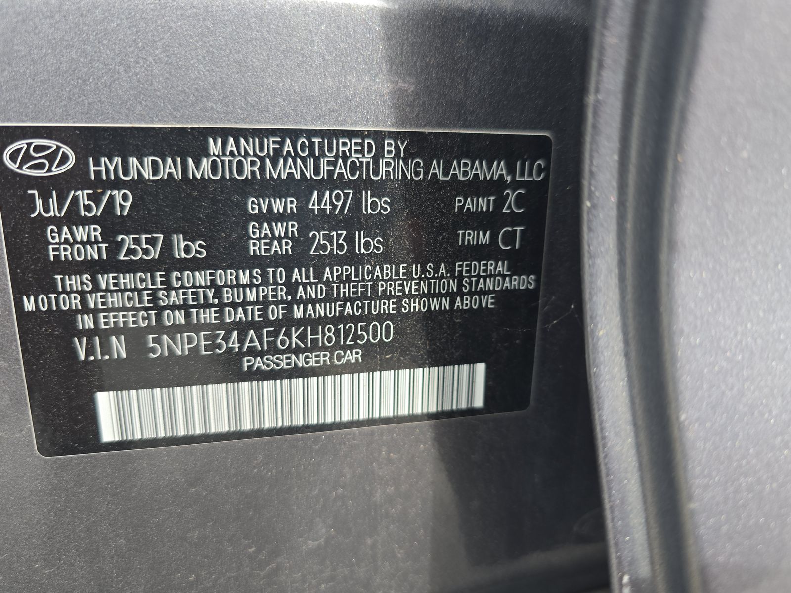 2019 Hyundai Sonata Limited FWD