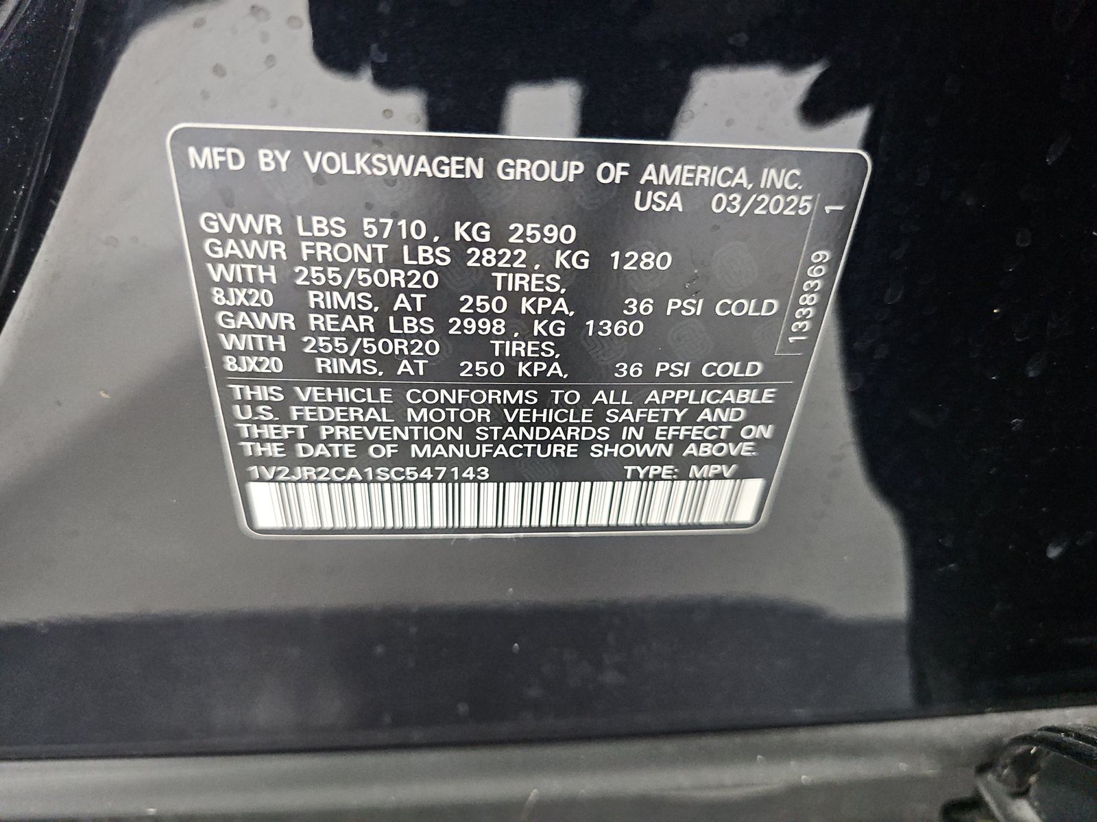 2025 Volkswagen Atlas 2.0T SE FWD