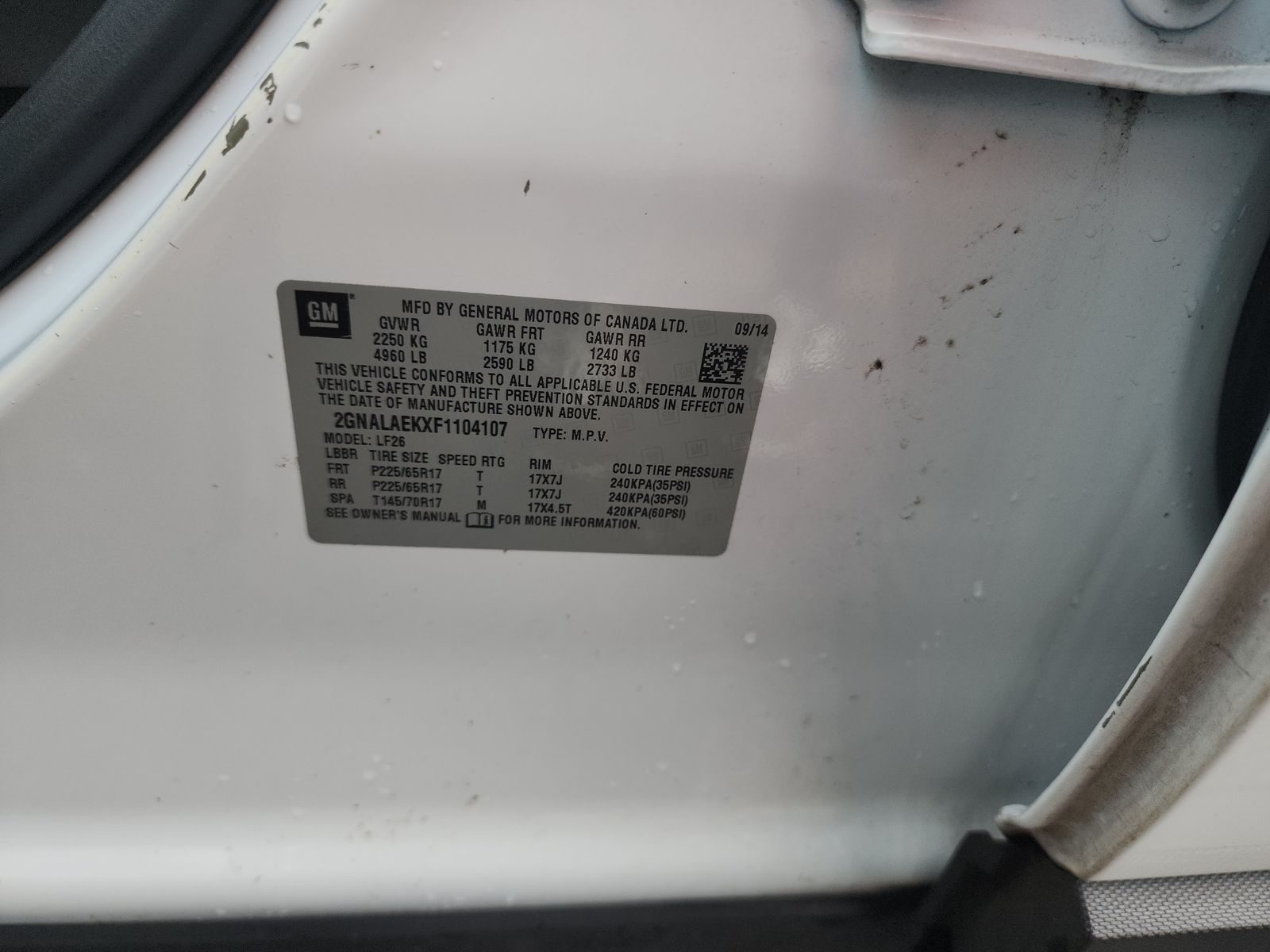 2015 Chevrolet Equinox LS FWD