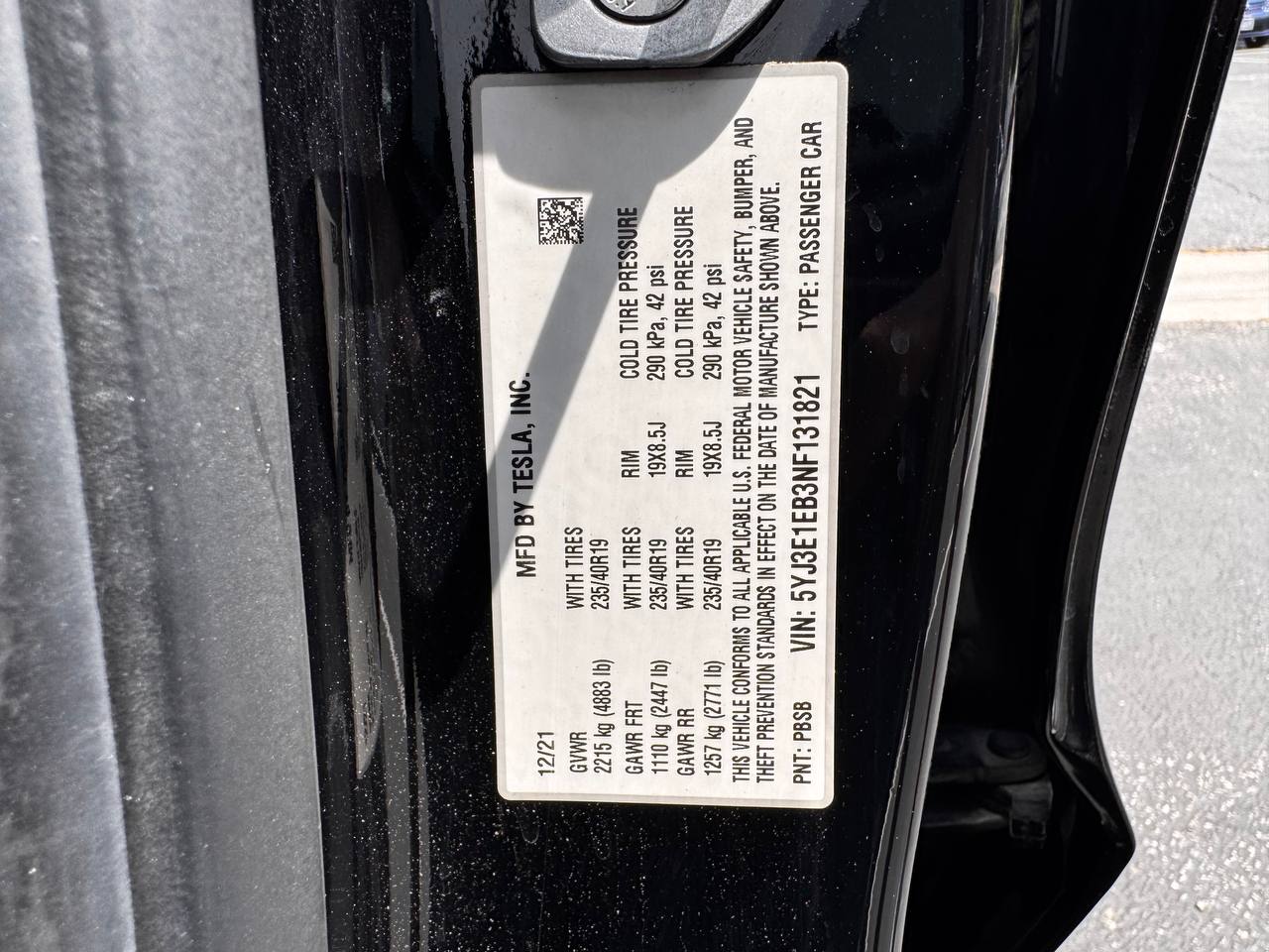 2022 Tesla Model 3 Long Range AWD