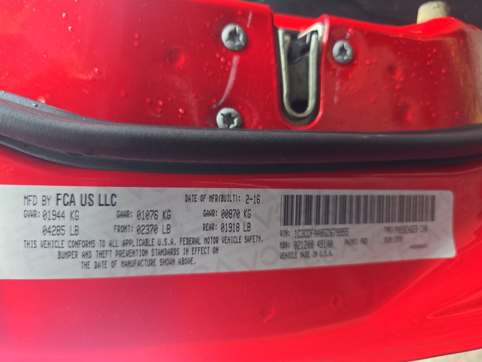 2016 Dodge Dart SE FWD