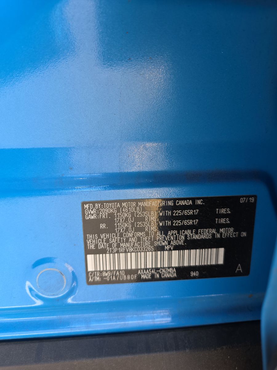 2019 Toyota RAV4 XLE AWD