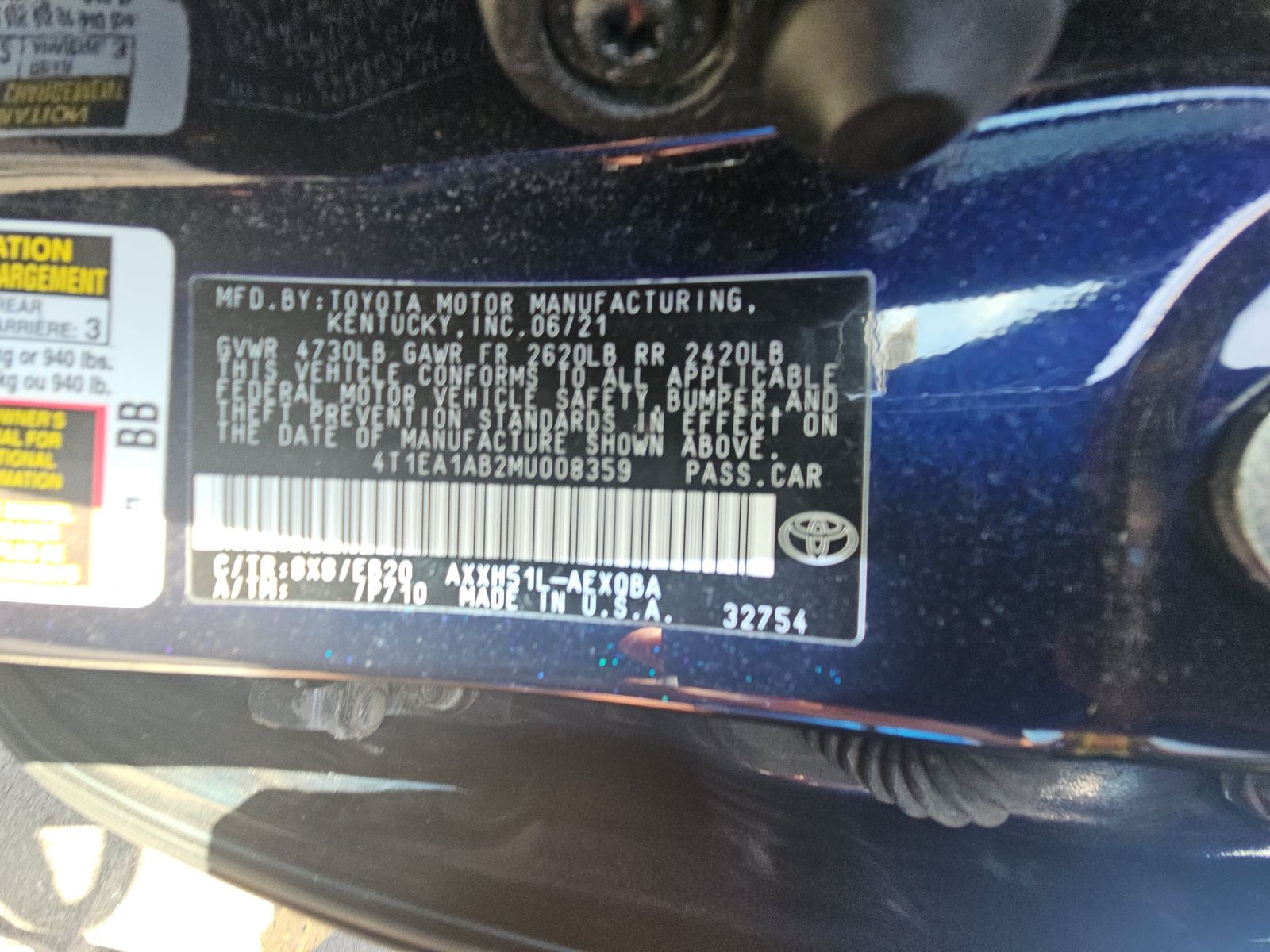 2021 Toyota Avalon Hybrid XSE FWD