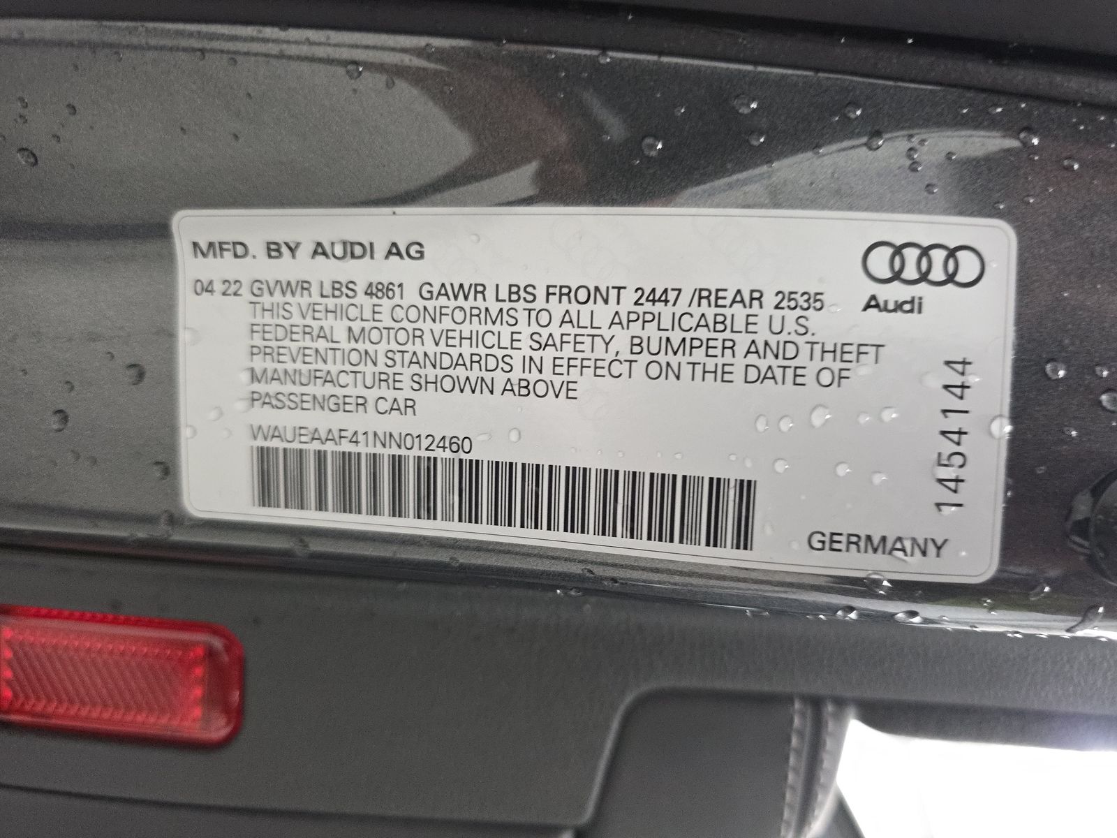 2022 Audi A4 S line Premium Plus AWD