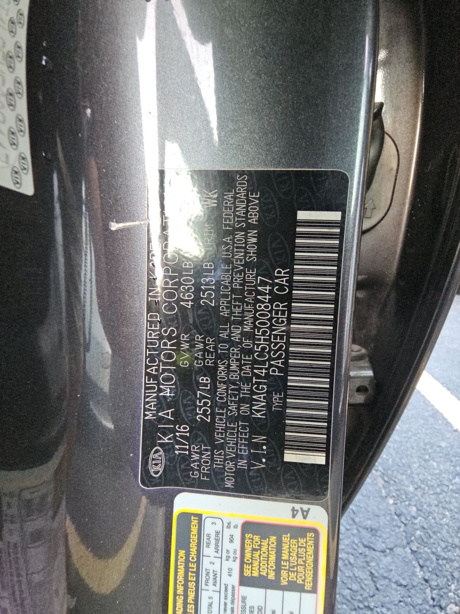 2017 Kia Optima Hybrid FWD