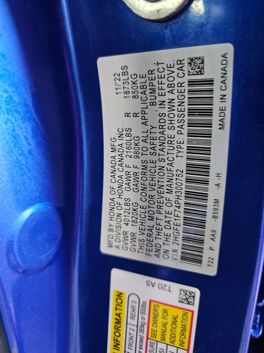 2023 Honda Civic EX FWD