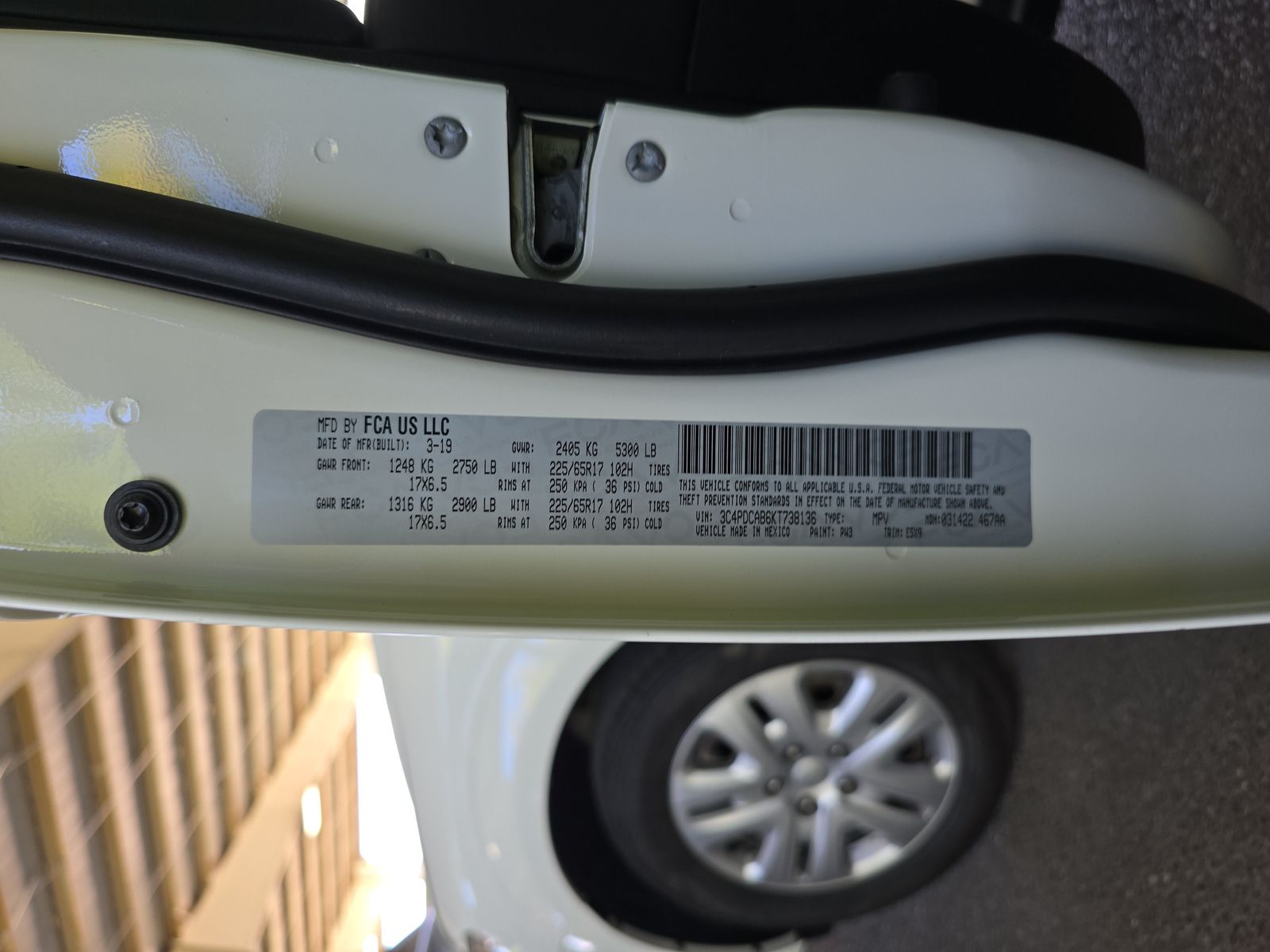 2019 Dodge Journey SE Value FWD