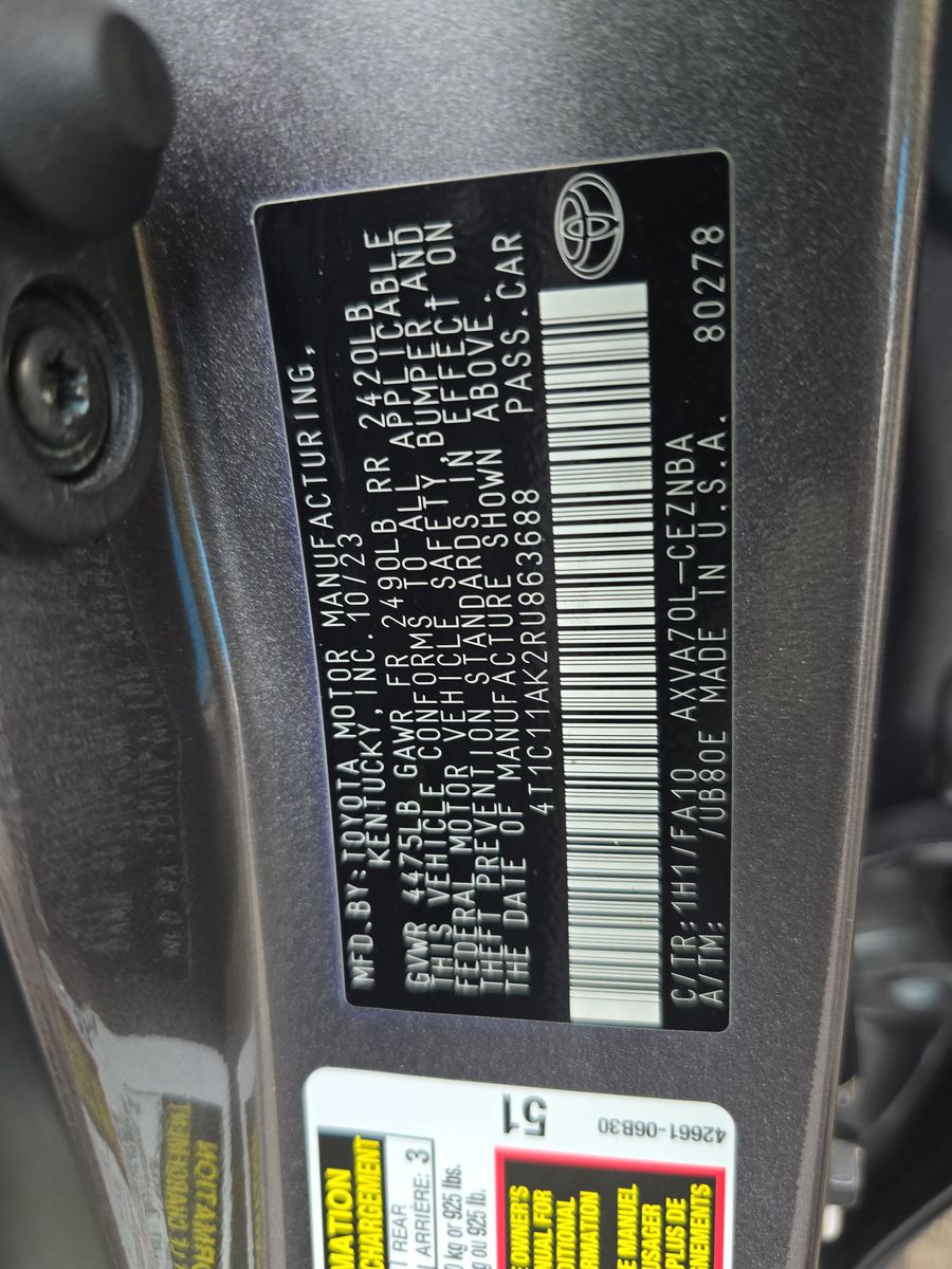 2024 Toyota Camry LE FWD