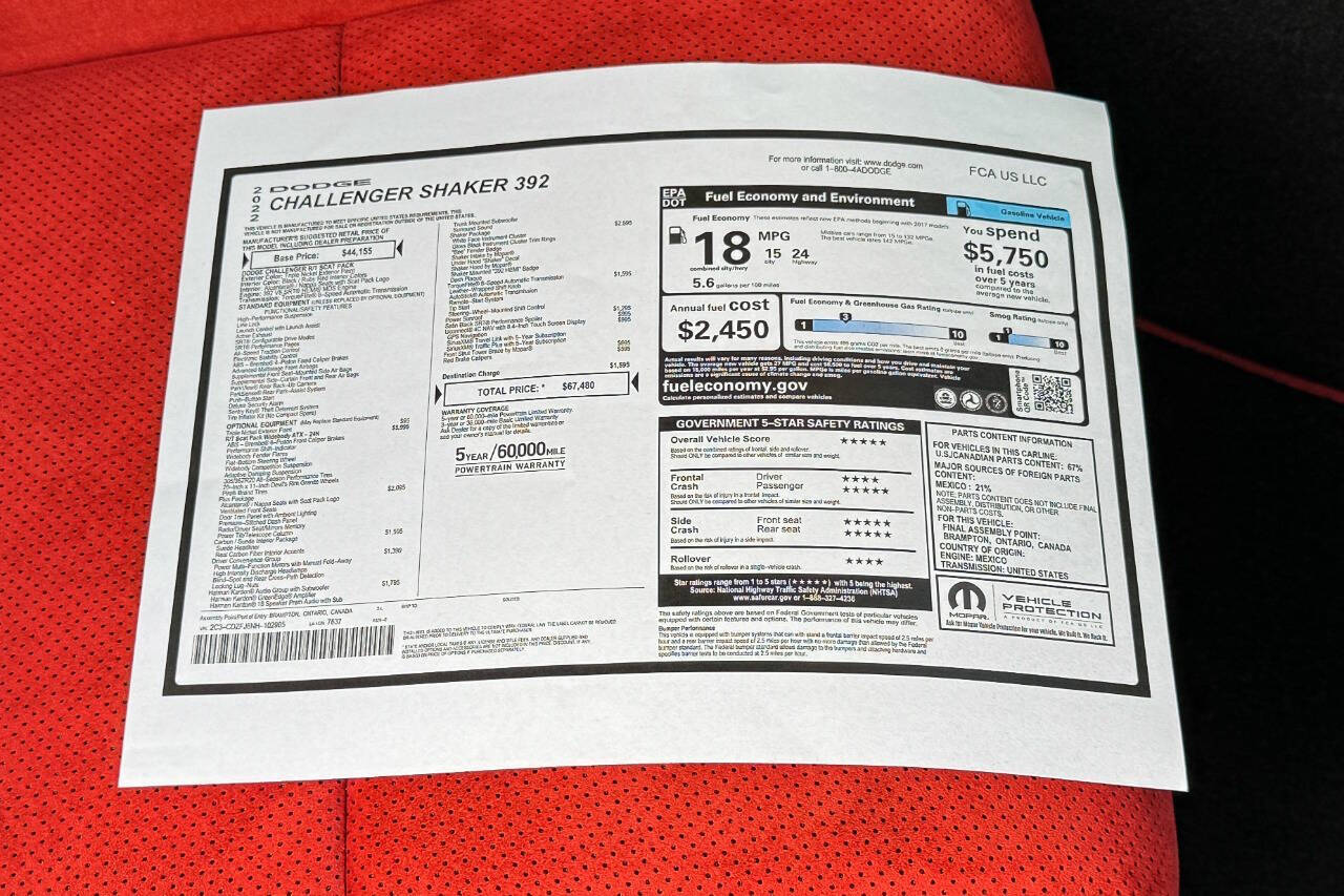 2022 Dodge Challenger R/T Scat Pack Widebody RWD