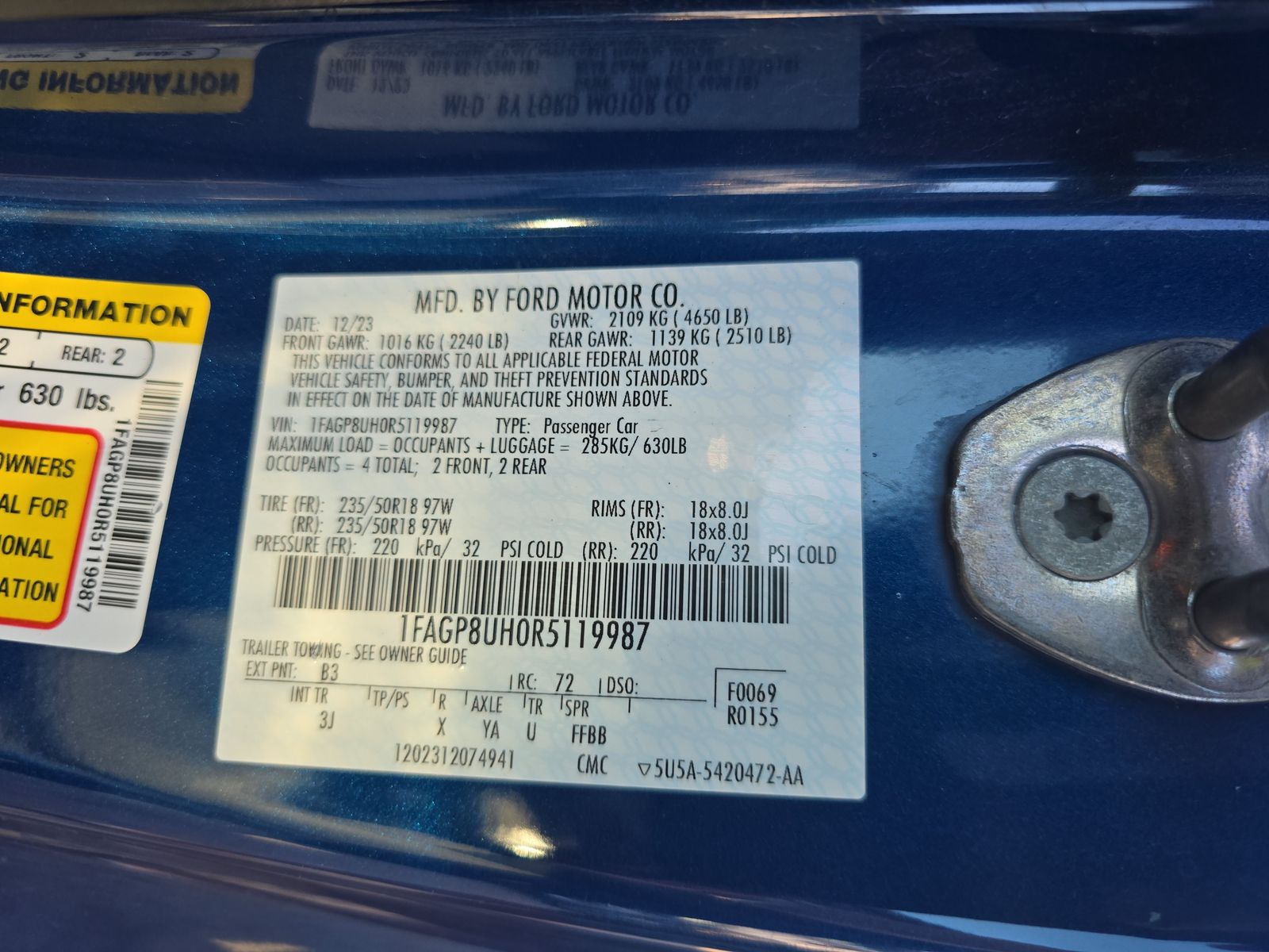 2024 Ford Mustang EcoBoost Premium RWD