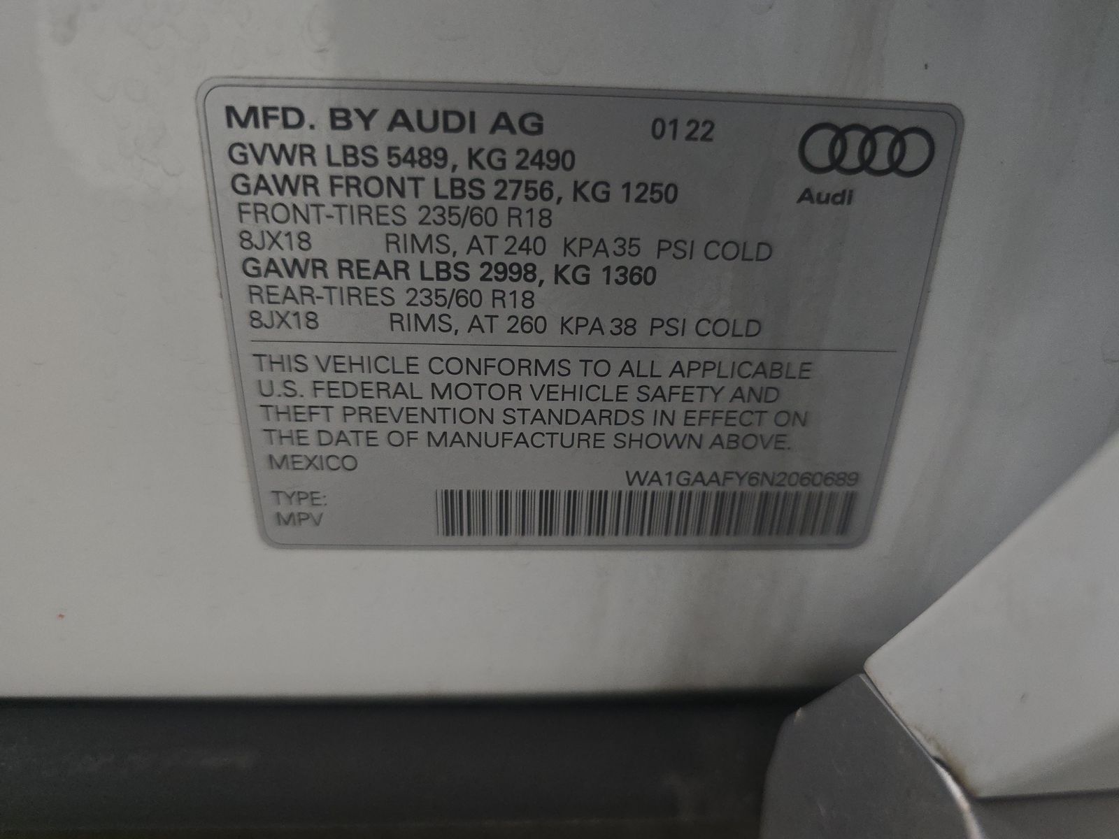 2022 Audi Q5 S line Premium AWD