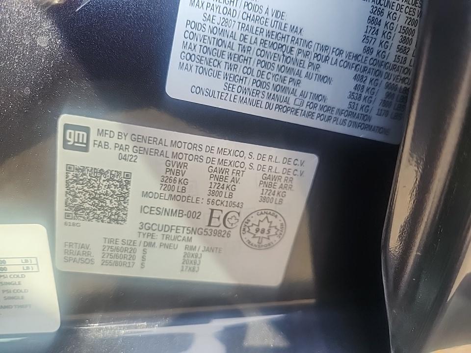 2022 Chevrolet Silverado 1500 LT Trail Boss AWD