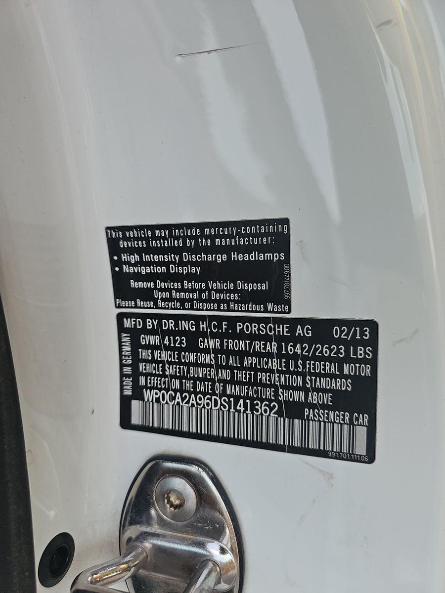 2013 Porsche 911 Carrera RWD