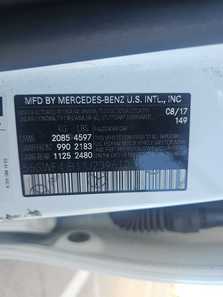 2018 Mercedes-Benz C-Class C 300 RWD