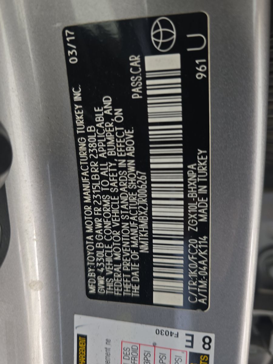 2018 Toyota C-HR XLE FWD