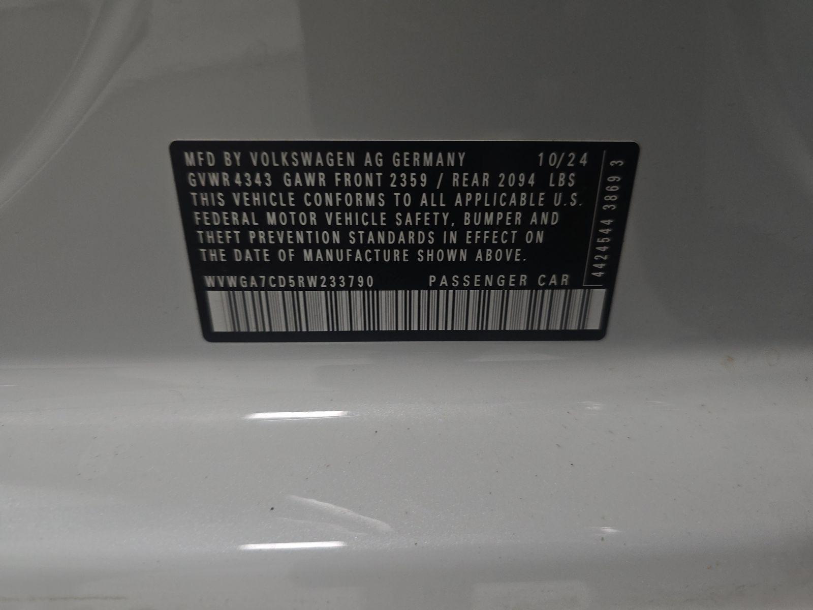 2024 Volkswagen Golf GTI 2.0T S FWD