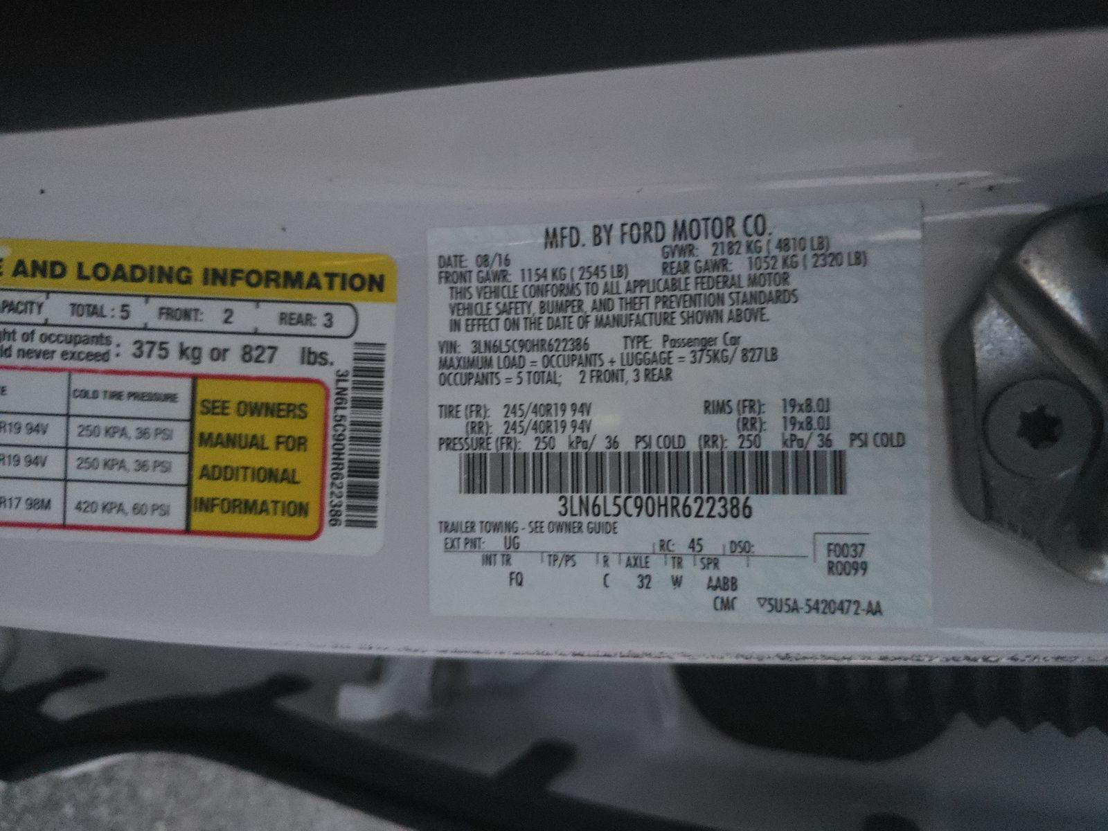 2017 Lincoln MKZ Select FWD