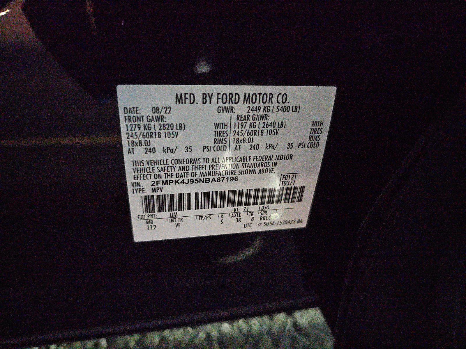 2022 Ford Edge SEL AWD